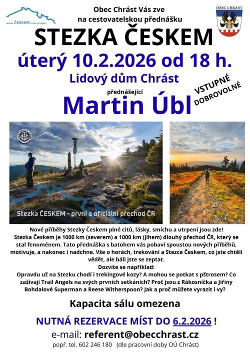 STEZKA ČESKEM přednáška M.ÚBL 10.2.